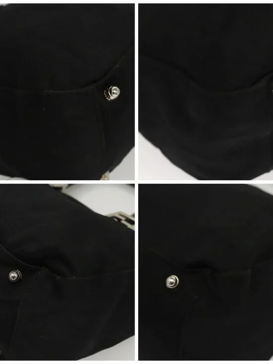 FENDI Hand Bag Nylon Black Silver Auth 122023 - Picture 16 of 16